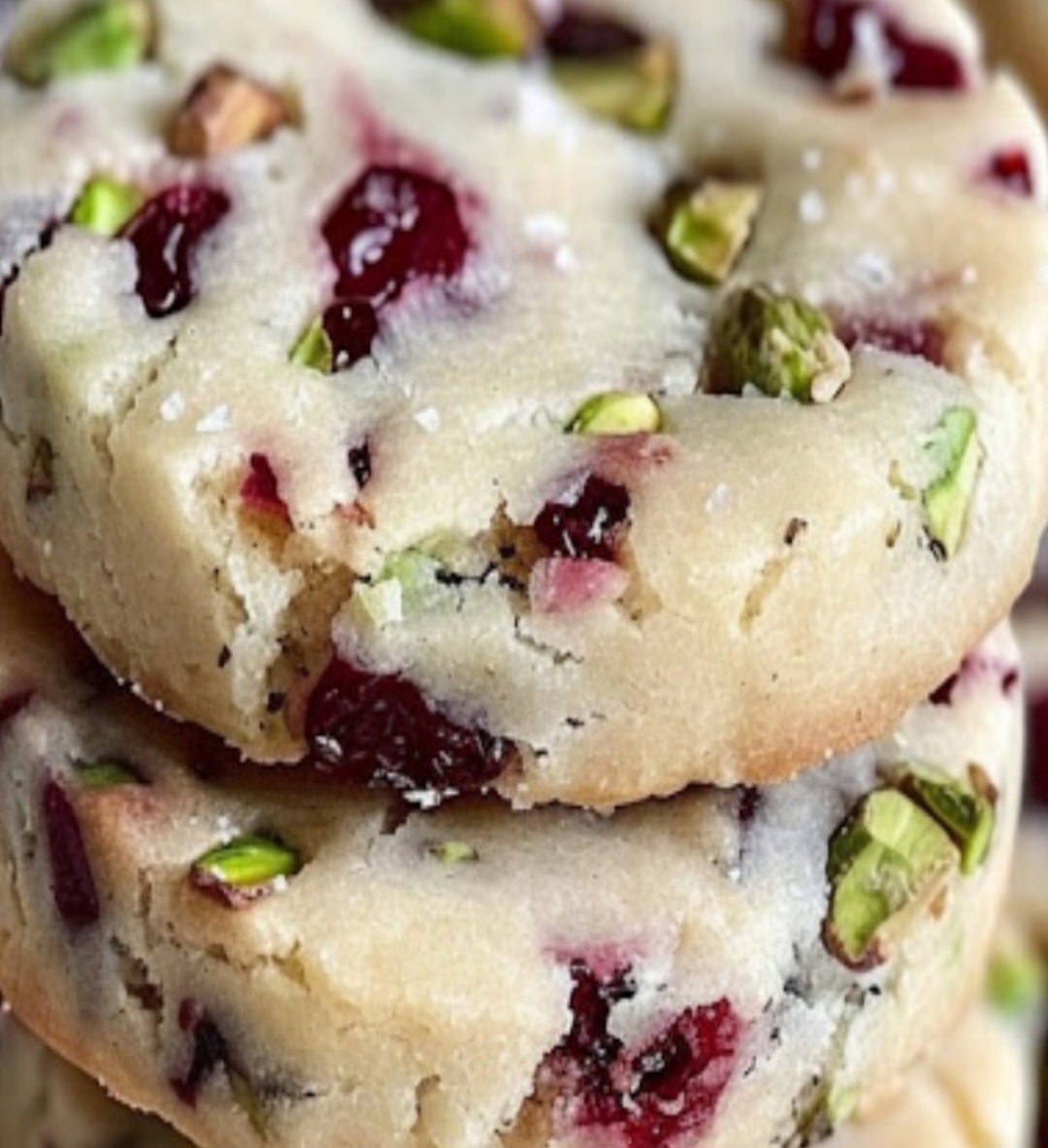 Cranberry Pistachio Shortbread Cookies A Festive